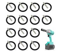 28 Pcs Replacement Pin and O-Ring Set, 4x30mm Impact Rings and 3x25mm Socket Pins for Impact Wrench 1/2" Impact Socket Scaffolders, Pressure Washer (14 Pairs)
