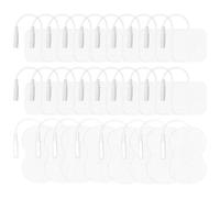28 PCS TENS Machine Pads Set Compatible with TENS Machine Pads Universal Self-Adhesive Electrode Pads Safe and Reliable Reusable Self-Adhesive and Durable for Optimal Performance(40X40mm+60×90mm)