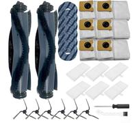 28-Piece For Eufy For Omni C10 Robot Vacuum Accessory Kit Featuring 99.97% Efficient Sponge Filters Main Brushes Dust Bags Cloths Side Brushes Tools