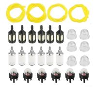 28 Piece Fuel Line Kit 20Ft for Small Engines with Fuel Filters and For Primer Bulbs Replacement Parts for Chainsaws, Blowers, Trimmers, Whackers