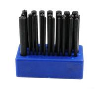 28-Piece Precision Punch Set: Sturdy Metal Tools with Storage Base for Easy | High-strength Metal, For Marking & Pin Removal, Plastic Storage Base, For Locksmithing Tasks Mechanical Repairs