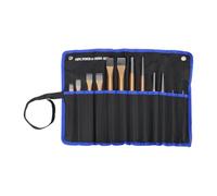 28 Piece Punch and Chisel Set, Included Set Square,Tapered Pin, Flat Pin, Center Pin and Cold Chisels for Metalwork, Woodwork Masonry Work, Cement, Wall Chiseling, Welding Slag(with Canvas Bag)