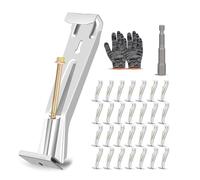 28 Pieces Hide Gutter Hangers 5 Inch Portable Sturdy Brackets with Screws for K Styles Gutter Maintenance Home Use Property Management Tool