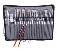 28 Pieces Paint Brush Set Professional Paintbrushes with Palette Knife Craft Paint Brushes for Acrylic Painting Oil Watercolor Gouache & Canvas Drawing & Art Supplies, Brush Set HRJZF