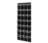 28 Pockets Over The Door Shoe Organizer, Back Of Closet Door Hanging Shelf, Hanging Shoe Storage For Narrow Closet, Bedroom, Bathroom Organizer Tidy With Hooks