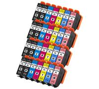 Go Inks E-378XL Compatible Set of Ink Cartridges + Extra Black for use with Epson Expression Photo Printers (Set of 28 Inks)