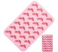 28 Ring Guinea Pig Shape Silicone Model - Small Baking Silicone Moulds | Dolphin Baking Mould for Food Grade Sweets | Non-Stick Easy Release Small Chocolate Mould for Chocolate