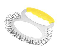 28 Rings Stainless Steel Key Organizer, 2Pcs Portable Keyring Holder Keychain Storage Management for Home Office Apartment, Red (Color : Yellow)