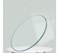 28" Round Tempered Glass Table Top Safe Transparent Surface with Polished Edges for Patio Coffee Table Kitchen & DiningEasy to Clean (48cm/19in)