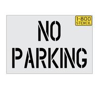28" Sam's Club - NO Parking Stencil - 1/16" (.063") Light-Duty LDPE