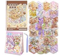 28 Sets DIY 3D House Stickers Scene Kit,Sticker Therapy,Stress Relief Creative Scene Sticker Book for Adult Relief Stress Pass The Time Play Park Hamburg Castle Library for Kids