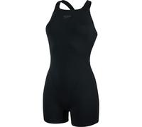 Speedo Women's Eco Endurance+ Legsuit Swimsuit| Chlorine Resistant | Recycled Fabric | Swim Fitness | Training | Holiday Swimwear Black