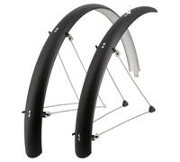 28'' VTC mudguard strong tour S plastic with 54mm matte black rods (pair)