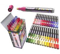 28 Wildflower Acrylic Paint Pens Studio Colour Series Markers Set 3mm Medium Tip, Rock Painting, Glass, Mugs, Wood, Metal, Canvas, DIY Projects, Detailing. Non Toxic, Waterbased, Quick Drying
