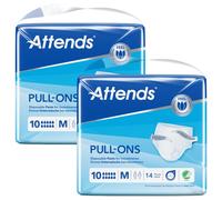28 x Attends 10M Medium Incontinence Pull up Pants Adult Nappies Maximum Dryness