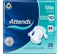 Attends Slip Active 10 Medium – Incontinence Pads – 2 x 28 Pack