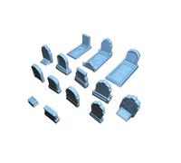28 x Grave Stones Cemetery Graves For 28mm Tabletop RPG Wargame Scenery Gothic