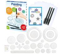 28 x Irregular Edge Ruler for Scrapbooking, Template Ruler Set, Geometric Drawing Makes the Tool for Art Lessons, Colouring Pages, Durable, Precise, Ideal for Creative Projects
