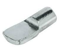 28 x NICKEL SHELF SUPPORT PINS SPADE SPOON STUDS PEG STEEL 7MM HOLE Free P&P