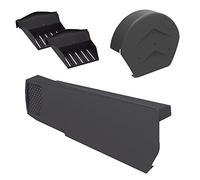 28 x Universal Grey Dry Verge Units, Round Ridge Cap & 2 x Starter Closure Kits