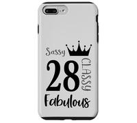 28 Year Old And Fabulous - Sassy Classy 28th Birthday Women Case for iPhone 7 Plus/8 Plus