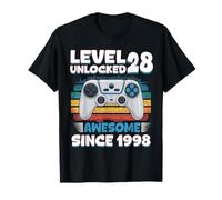 28 Year Old Bday Decorations Son Boy 28yr 1998 28th Birthday T-Shirt