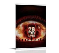 28 Years Later Wasteland Aesthetics Horror Movie Poster Wall Art Canvas Aesthetic Cover Poster Vintage Music And Movies Decorative Painting for Living Room Bed Room 24x36inch(60x90cm) Frame-style