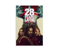 28 Years Later Wasteland Aesthetics Horror Movie Poster Wall Art Canvas Aesthetic Cover Poster Vintage Music And Movies Decorative Painting for Living Room Bed Room 16x24inch(40x60cm) Unframe-style