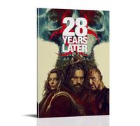 28 Years Later Wasteland Aesthetics Horror Movie Poster Wall Art Canvas Aesthetic Cover Poster Vintage Music And Movies Decorative Painting for Living Room Bed Room 24x36inch(60x90cm) Frame-style