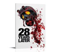 28 Years Later Wasteland Aesthetics Horror Movie Poster Wall Art Canvas Aesthetic Cover Poster Vintage Music And Movies Decorative Painting for Living Room Bed Room 20x30inch(50x75cm) Frame-style