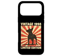 28 Years Old 28th Birthday - Vintage 1998 Bull Terrier Dog Case for iPhone 17 Pro Max