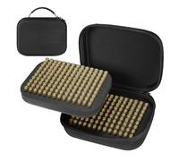 280/9mm Ammo Case, Portable Bullet Locking Storage Box with Shock Absorbing Protection Travel Safe Ammo Crate for 9mm Luger Parabllum Makarov