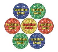 280 Holographic Lunchtime Award Sticker Value Pack Childrens Pupils School Praise Teachers Reward Motivational Stickers 37mm Primary Teaching Services