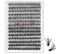 280 Pcs Individual Lashes 30D+40D Mixed Lash Clusters 14 Rows Cluster Lashes that Look Like Eyelash Extensions DIY Lash Extension Self Application At Home (30+40-C-14)