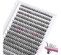 280 Pcs Individual Lashes 30D-C-0.07-12 Cluster Lashes C D Curl Wispy Lashes Bottom Lashes DIY Lashes At Home（30D-C-0.07-12）