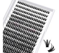 280 Pcs Individual Lashes 50D-C-0.07-14 Cluster Lashes C D Curl Wispy Lashes Bottom Lashes DIY Lashes At Home（50D-C-0.07-14）