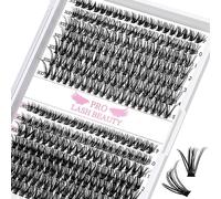 280 Pcs Individual Lashes Cluster Lashes 30D+40D C Curl 9-15Mix Lash Clusters DIY Lash Extension At Home Lashes That Look Like Eyelash Extensions (30D+40D-C,9-15mix)