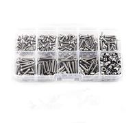 280-Piece M3 Stainless Steel SS304 Hex Socket Button Head Screws and Locknuts Set with Storage Box for Metric Fasteners - Professional Quality