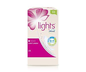 280 x Tena Lights Light Liner, Incontinence Liners (10 x 28 Packs) for Women with Sensitive Skin, Breathable and Unscented Liner for Light Bladder Weakness and Incontinence