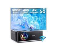 【28000Lumens High Brightness】Projector with 5G WiFi and Bluetooth, Upgrade Outdoor Movie Projector 4K Supported, Max 300" Zoom, Home Theater Compatible w/HDMI/USB/Phone/Laptop/TV Stick"}