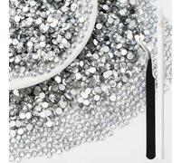 28000Pcs 4mm White Flatback Rhinestones for Bedazzling SS16 Resin Flat Back Rinstones Bulk Round Gems Stones Diamonds for Crafts Clothes
