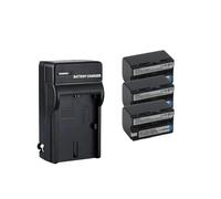 2800mAh Battery NP-FS20 NP-FS21 NP-FS22，Compatible For Sony，For DCR-PC5E DCR-PC3E PC1 PC2E PC5 PC3 PC1E PC5L PC4 PC2 TRV1VE PC4E(3Battery and 1Charger)