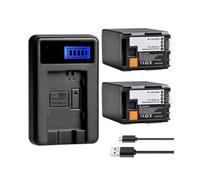 2800mAh BP-828 Battery，Compatible For Canon，For BP828 BP-820 VIXIA GX10, HF G21, G30, G40, G50, XA20, XA25, XA45, XA50, XA55, XF400, XF405(Charger and 2Battery)
