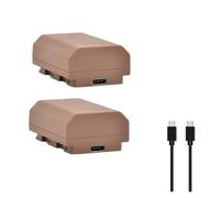 2800mAh Type-C NP-FZ100 Li-Ion Battery, Compatible For Sony NP-FZ100 A6600 A6700 A7R3 A7S3 A7R5 A7C ZV-E1 A7 IV A7S III A7R V BC-QZ1 A7R II Camera(2xBattery)