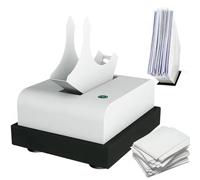 2800r/min Tabletop Paper Jogger, 20W A4/B5/A6 Automatic Paper Shaking Machine, 500 Pages Finishing Thickness&50MM Paper Box Width, Remove Paper Scraps