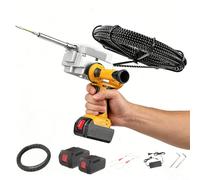 2800w Electric Wire Threading Tool, Wire Puller Through Wall, 50m/Min Variable Speed,4-Wheel Anti-Slip Drive,for Construction Hydropower Network Communication 2Battery37500mAh-30mFishTape