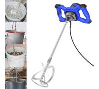 2800W Paddle Blades Electric Paddle Mixer Drill, Concrete Mixer Machine Paddle Mixer with 6 Speed, Lockable Switch, Ergonomic Handle Electric Power Plaster Mixer, 1.5m Cable for Mixing Plaster Mortar