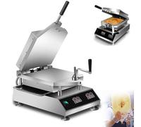 2800W Seafood Fossil Cake Machine, Freshly Made Prawn Tako Senbei Maker, Intelligent Temperature Control, Instant Crepe Maker, 30x30cm Panel, Snack Food Pancake Steamer, for Commercial,A