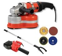 2800W Triple Head Concrete Polisher Grinder Machine, 6-Speed Adjustable, Removable Dust Cover for Efficient Deck & Stone Refinishing
