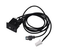 28023-4BA0B Car Auxiliary Audio Interface Adapter Socket With 4Pin 8Pin Extension Cable For Nissan 370Z Altima Frontier Rogue Sport Xterra 2013-2019 Center Console Installation